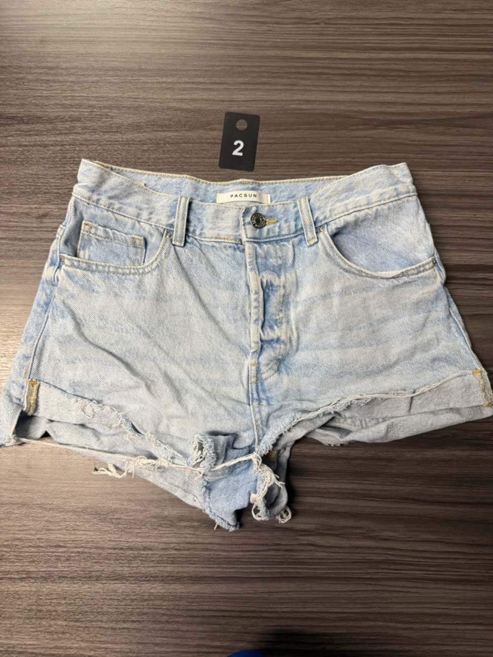 PacSun Light Wash Denim Cutoff Shorts